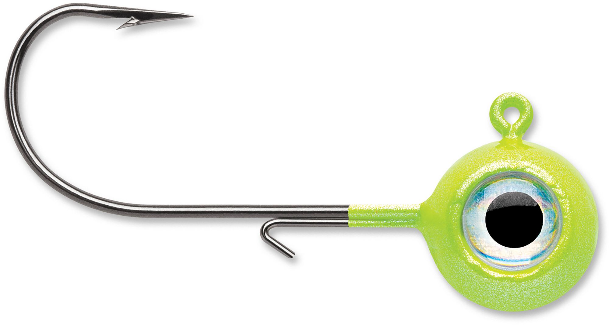 VMC Neon Moon Eye Jig - 1/8 Oz, Chartreuse Lime Green, Fishing Lure - View #5