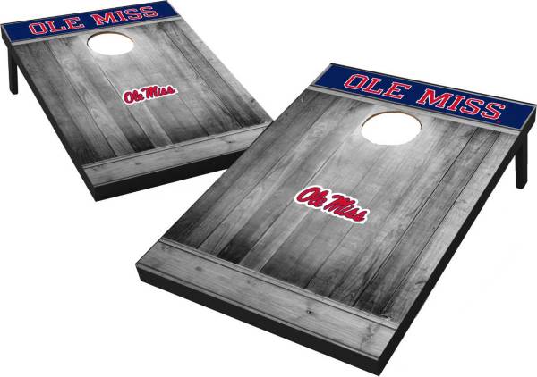 Wild Sports Ole Miss Rebels NCAA Grey Wood Tailgate Toss