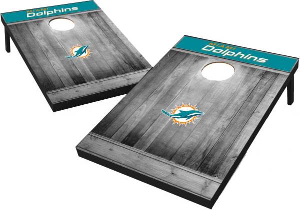 Miami Dolphins Grey Wood Tailgate Toss product image