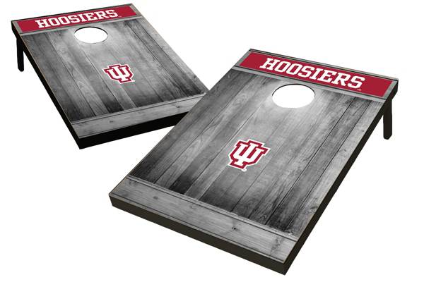 Wild Sports Indiana Hoosiers NCAA Grey Wood Tailgate Toss