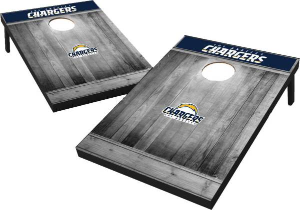 Los Angeles Chargers Grey Wood Tailgate Toss