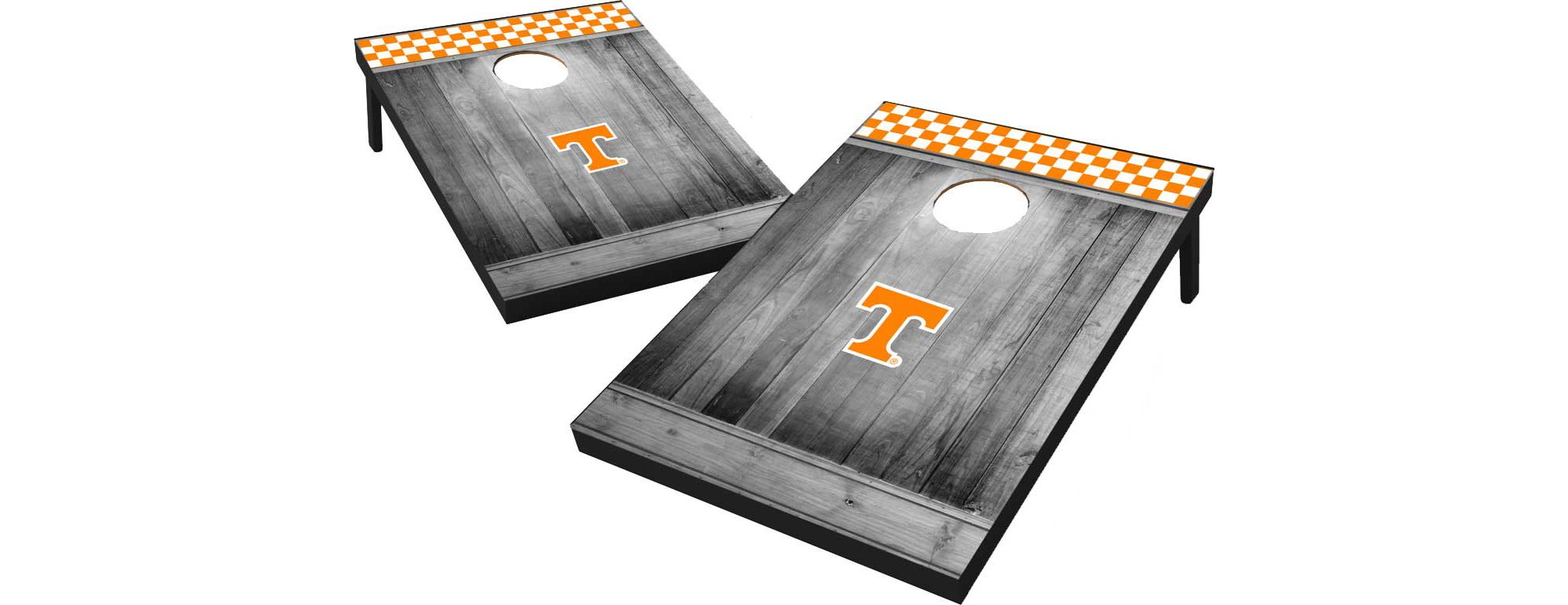  Wild Sports 2' x 4' Regulation Size Solid Wood College Cornhole Set with Direct Print HD Team Graphics Great Gift for Any NCAA Fan! Bean Bag Toss Family Outdoor Game - Tennessee