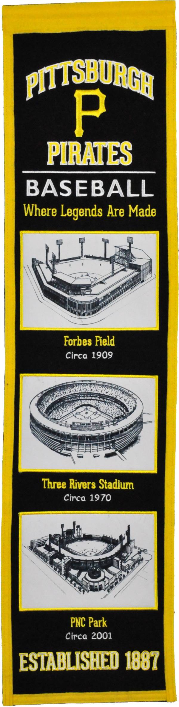 Winning Streak Sports Pittsburgh Pirates Stadium Evolution Banner