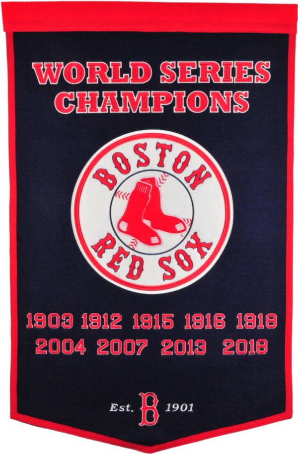 Winning Streak Sports 2018 World Series Champions Boston Red Sox Dynasty Banner