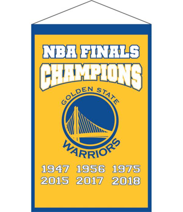 Winning Streak Sports 2018 NBA Champions Golden State Warriors Champions Banner