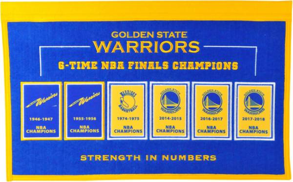 Winning Streak Sports Golden State Warriors Repeat Rafter Banner