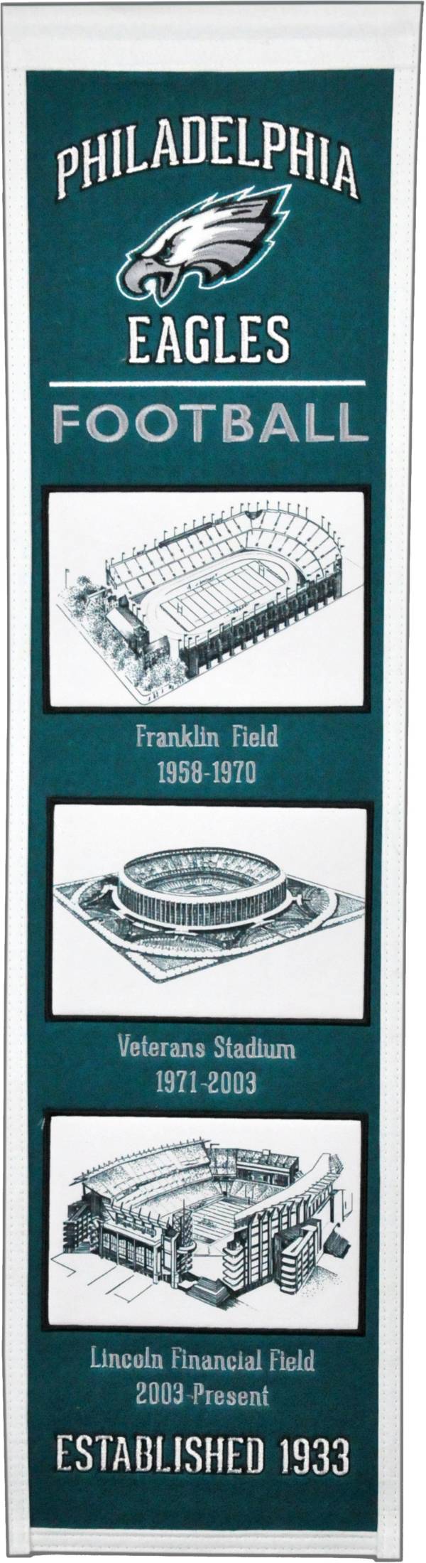 Winning Streak Sports Philadelphia Eagles Stadium Evolution Banner