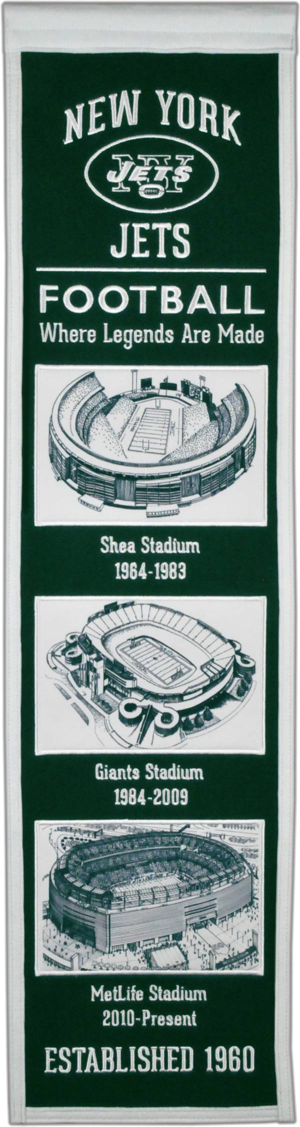 Winning Streak Sports New York Jets Stadium Evolution Banner