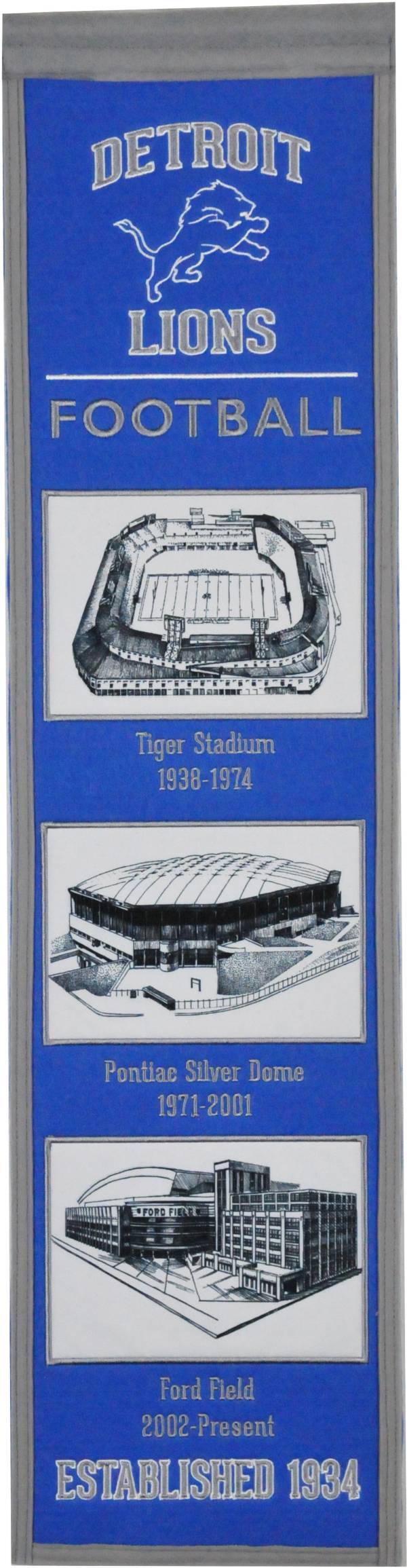 Winning Streak Sports Detroit Lions Stadium Evolution Banner