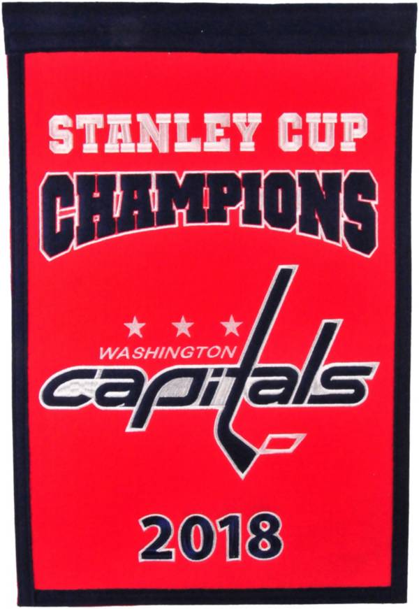 Winning Streak Sports 2018 Stanley Cup Champions Washington Capitals Champions Banner