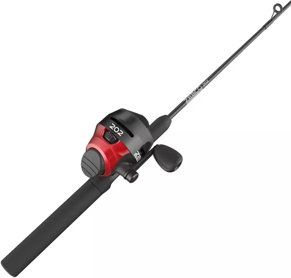 Zebco 202 Spincast Reel And Fishing Rod Combo, 5-Foot 6-Inch 2-Piece Fishing Pole, Size 30 Reel, Right-Hand Retrieve, Pre-Spooled With 10-Pound Cajun
