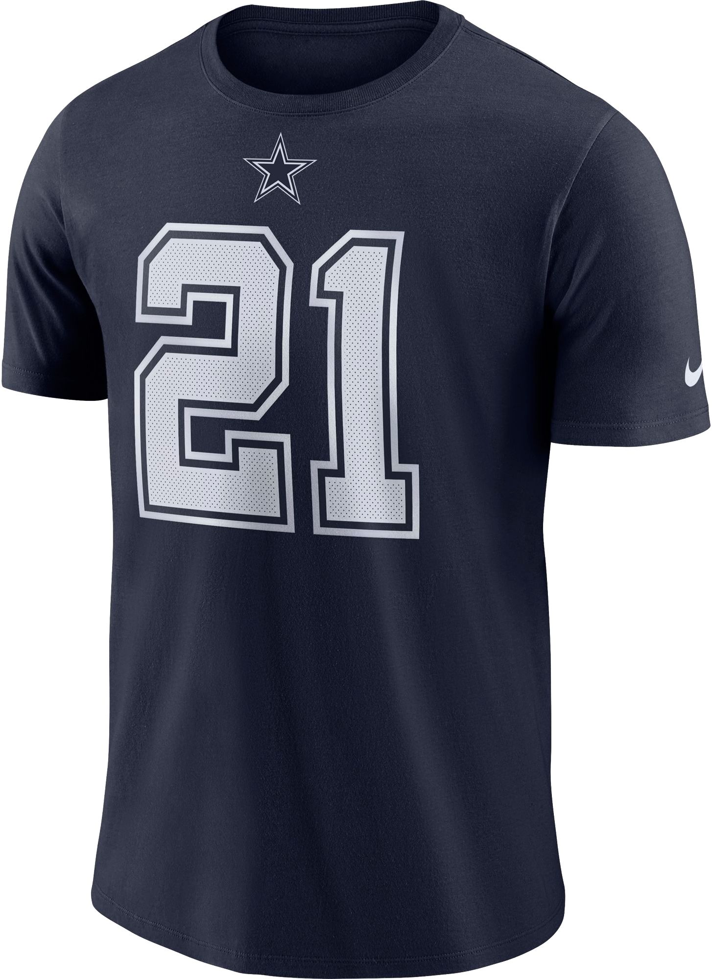 Nike Youth Dallas Cowboys Ezekiel Elliott #21 Logo Navy T-Shirt product image