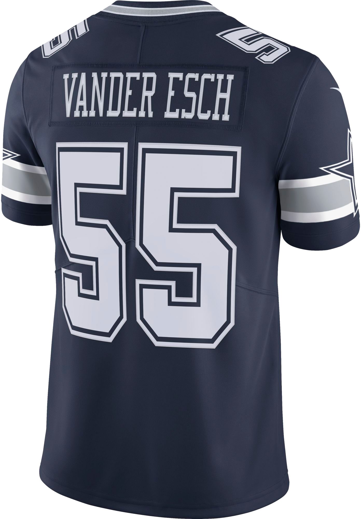 Nike Dallas Cowboys No55 Leighton Vander Esch White Men's Stitched NFL 100th Season Vapor Limited Jersey