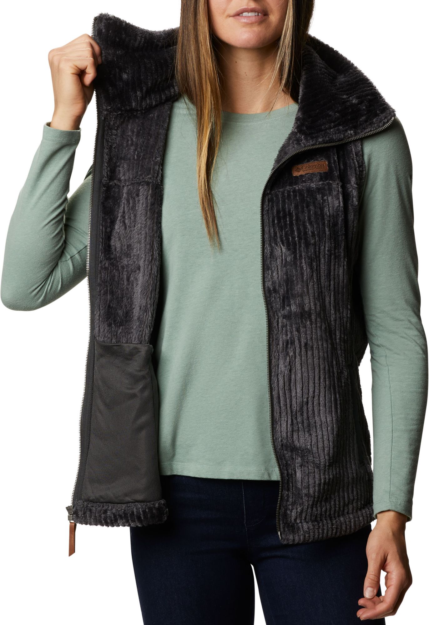 columbia women's sherpa vest