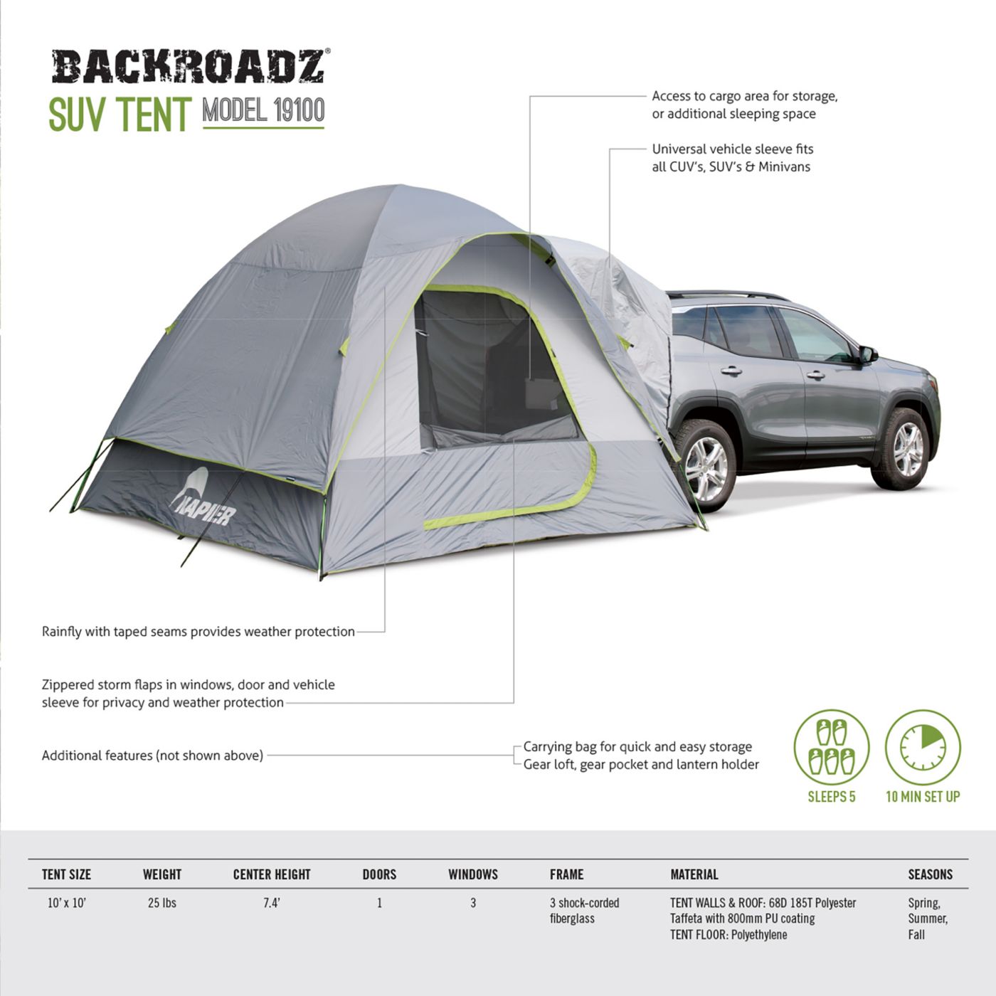 Backroadz suv tent best sale