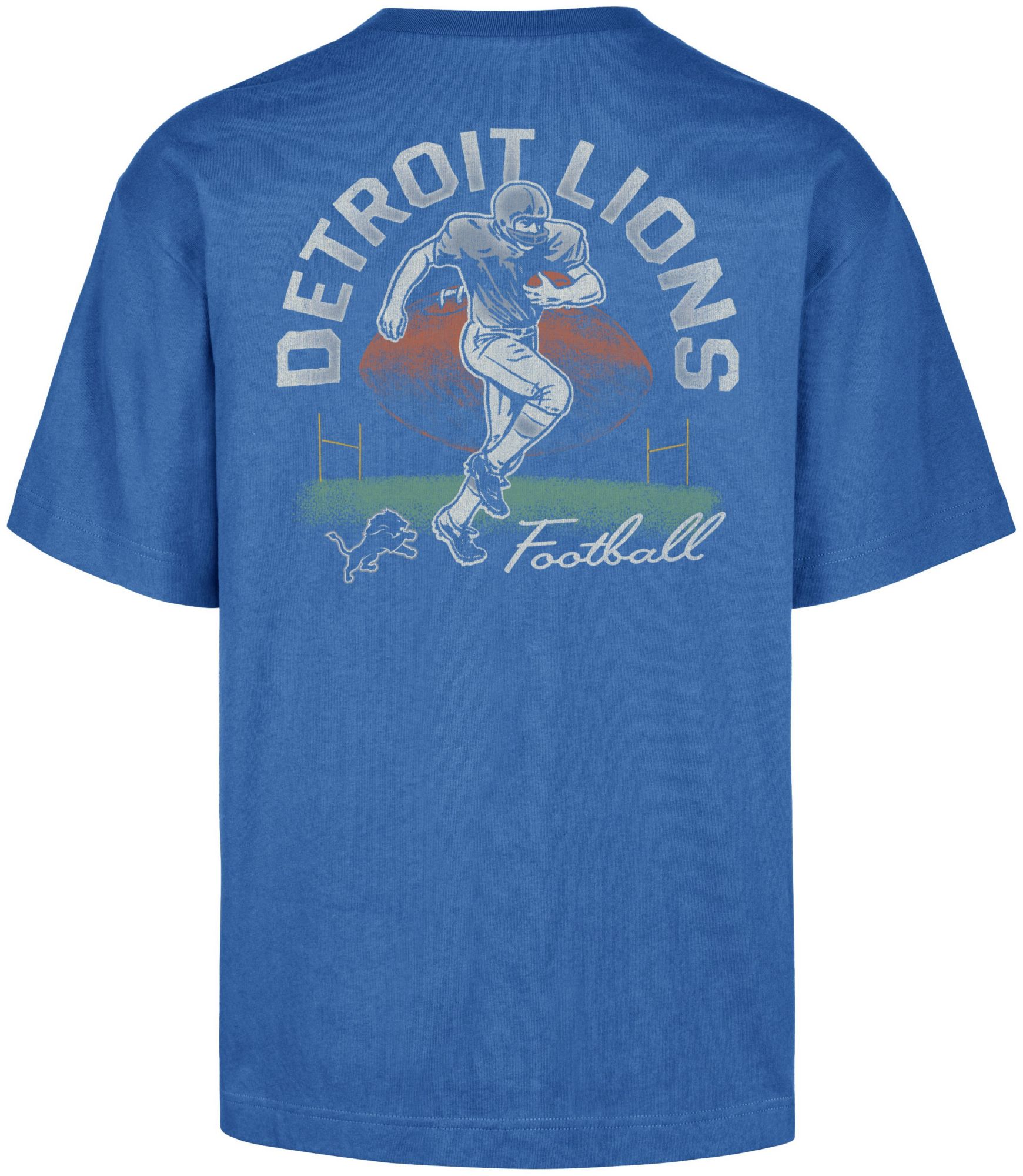 '47 Men's Detroit Lions Blue Golden Age Foundation T-Shirt product image