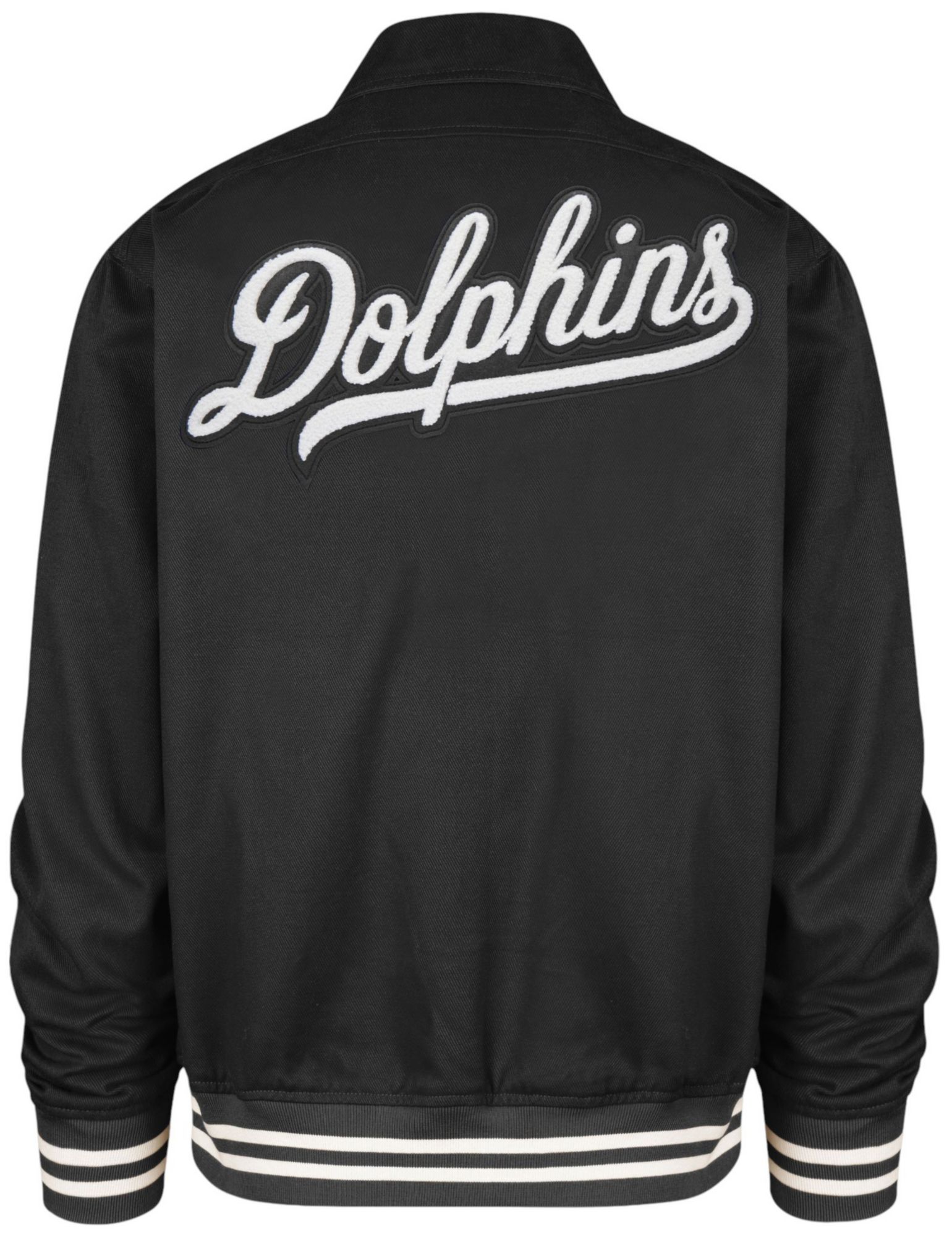 47 Men's Miami Dolphins Grey Homestead Full-Zip Jacket | Dick's