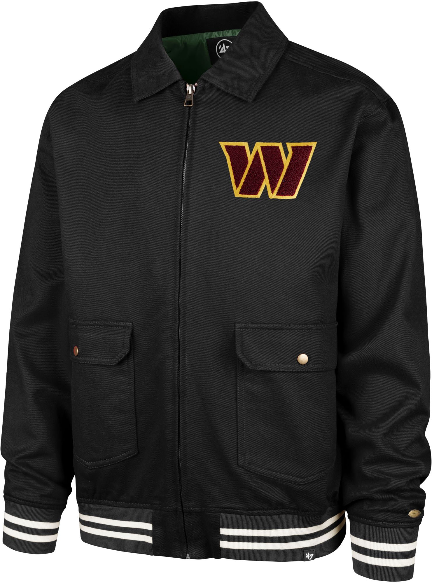 '47 Men's Washington Commanders Black Homestead Full-Zip Jacket product image