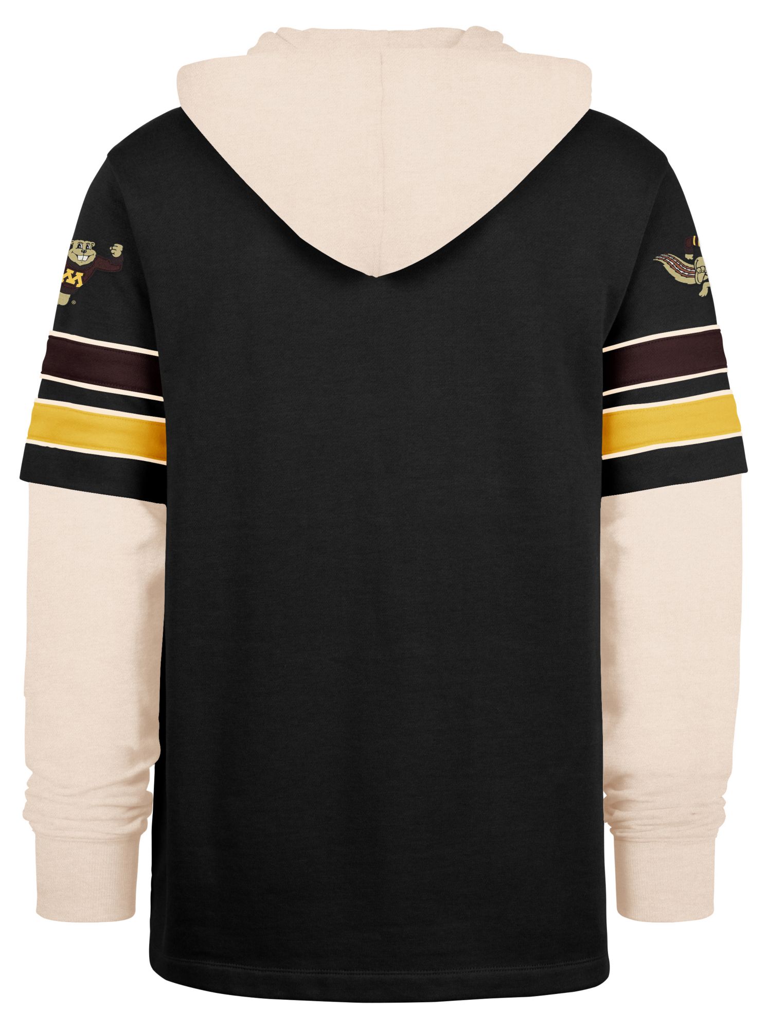 '47 Men's Minnesota Golden Gophers Black Split Zone Cornerback Lacer Pullover Hoodie product image