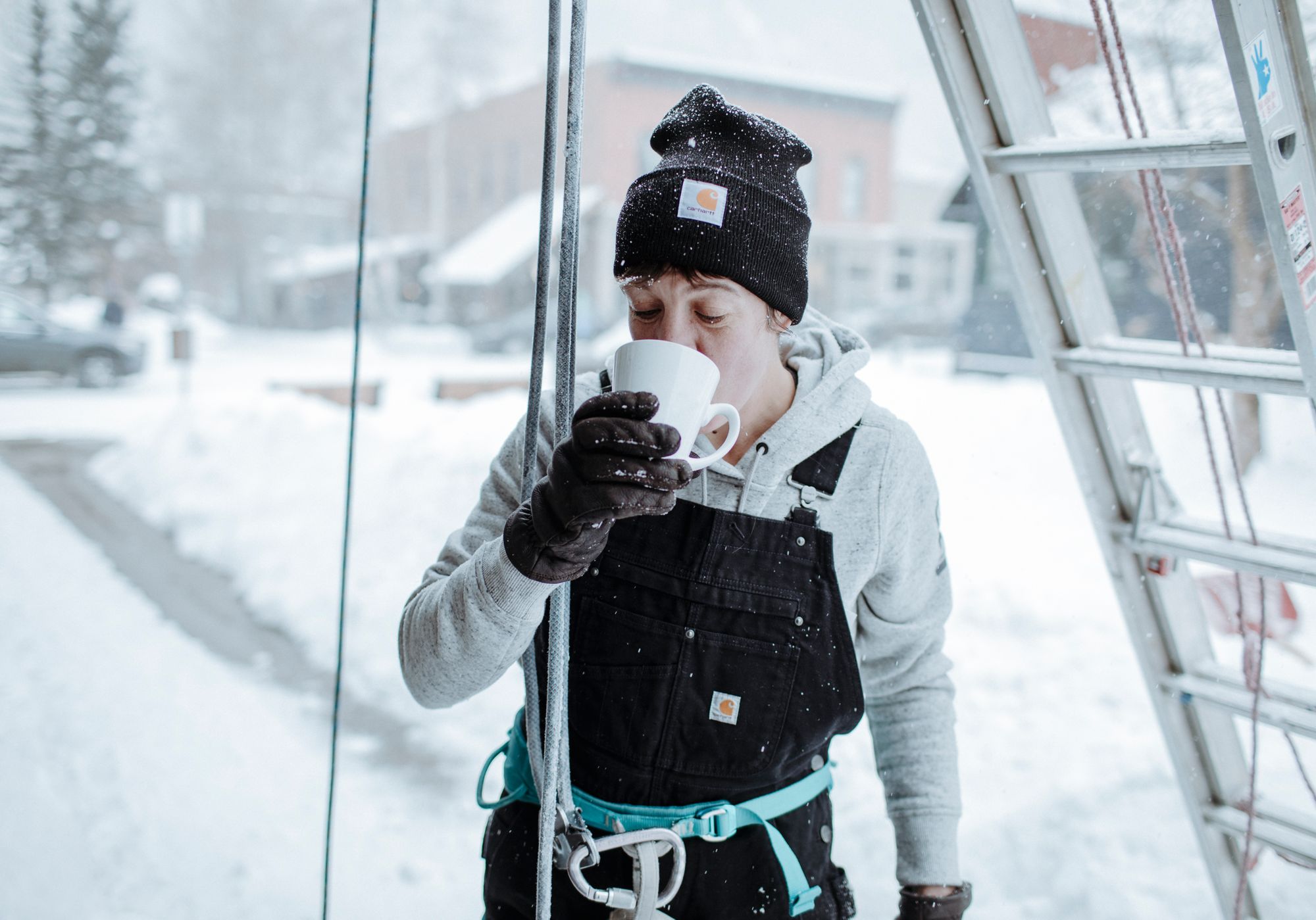 Carhartt Womens Insulated Relaxed Fit Bib Overalls product image