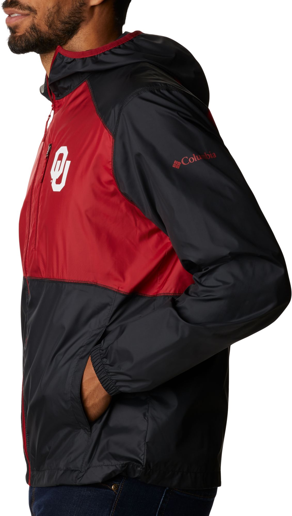 Columbia Men's Oklahoma Sooners Black CLG Flash Forward&trade; Jacket product image