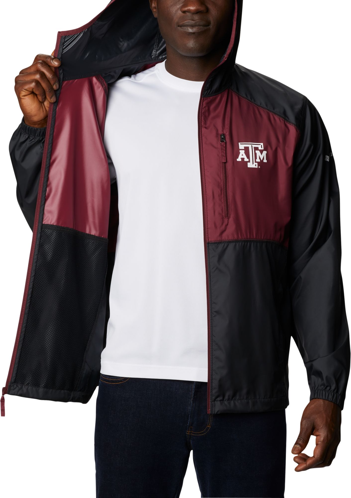 Columbia Men's Texas A&M Aggies Black Flash Forward Full-Zip Jacket product image