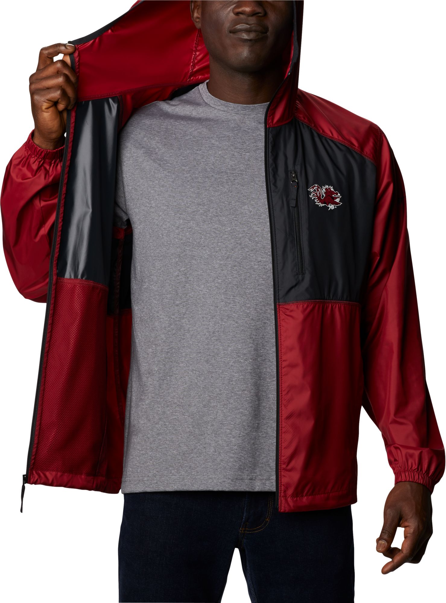 Columbia Men's South Carolina Gamecocks Red Flash Forward Full-Zip Jacket product image