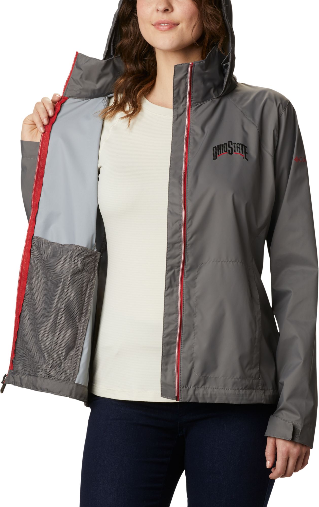 Columbia Women's Ohio State Buckeyes Grey Switchback Jacket product image