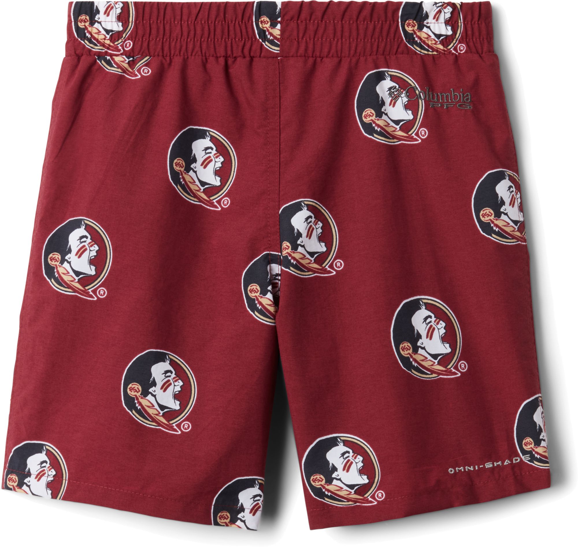 Columbia Youth Florida State Seminoles Backcast Printed Performance Maroon Shorts product image