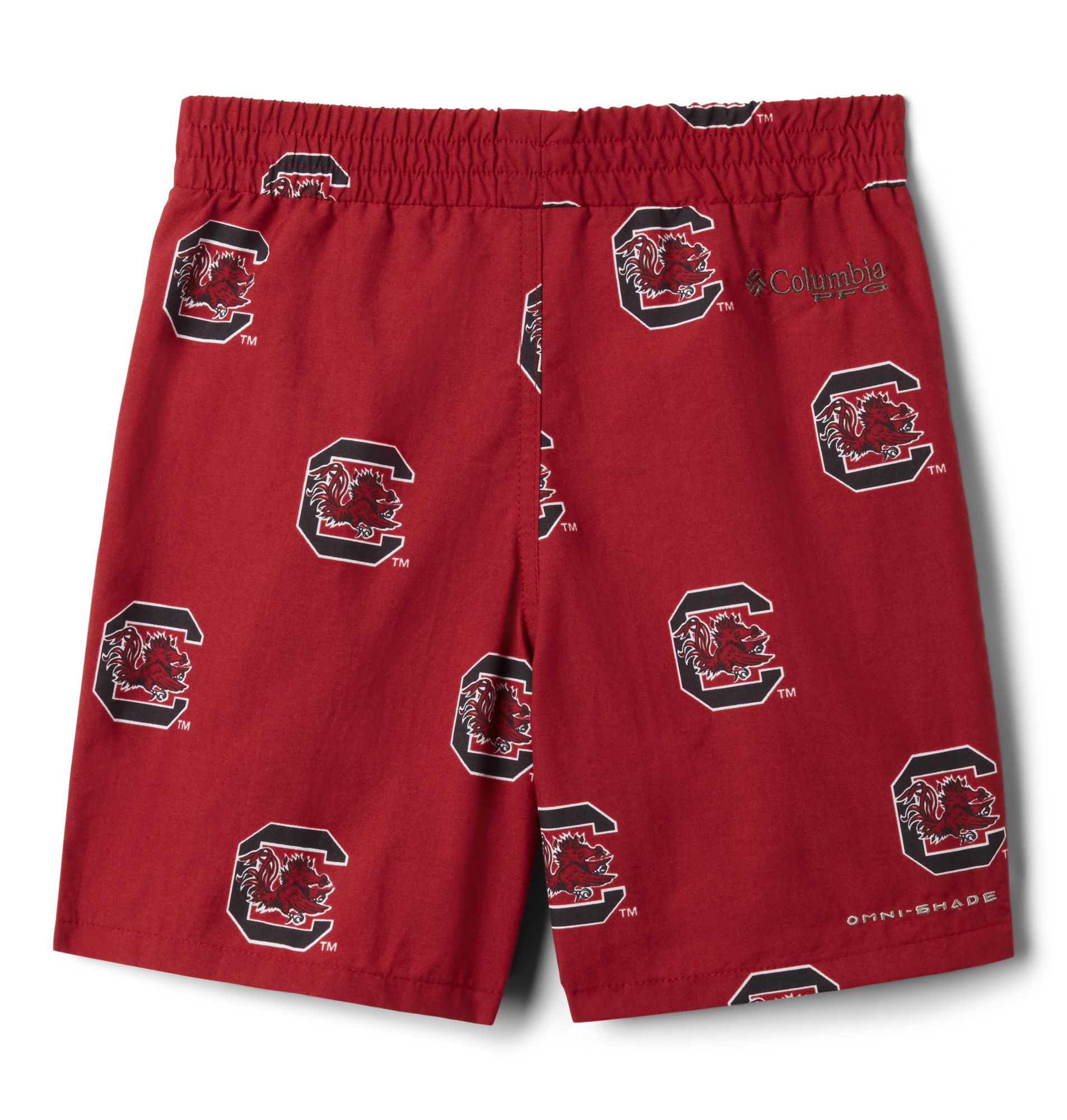Columbia Youth South Carolina Gamecocks Backcast Printed Performance Garnet Shorts product image