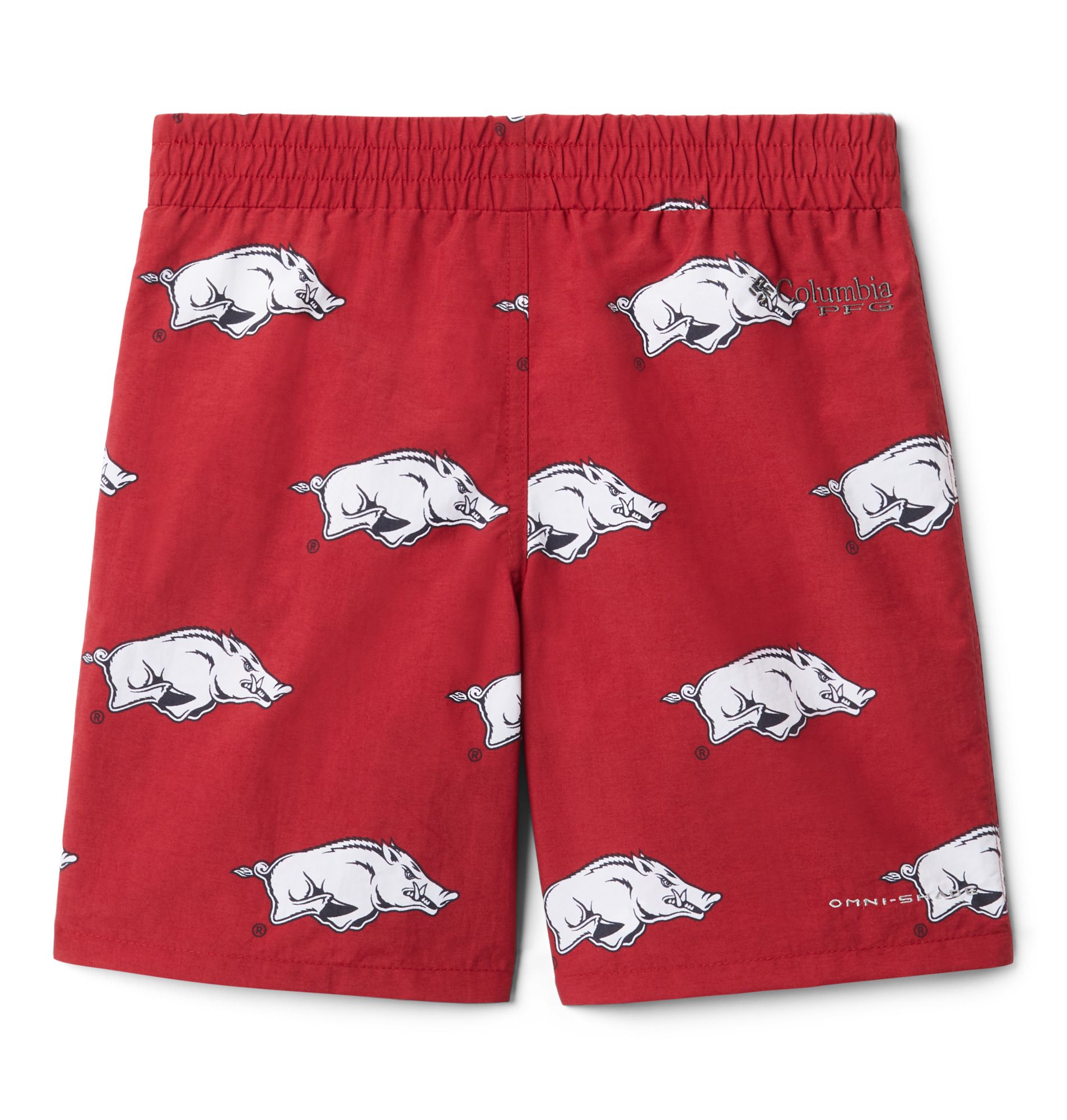 Columbia Youth Arkansas Razorbacks Backcast Printed Performance Cardinal Shorts product image