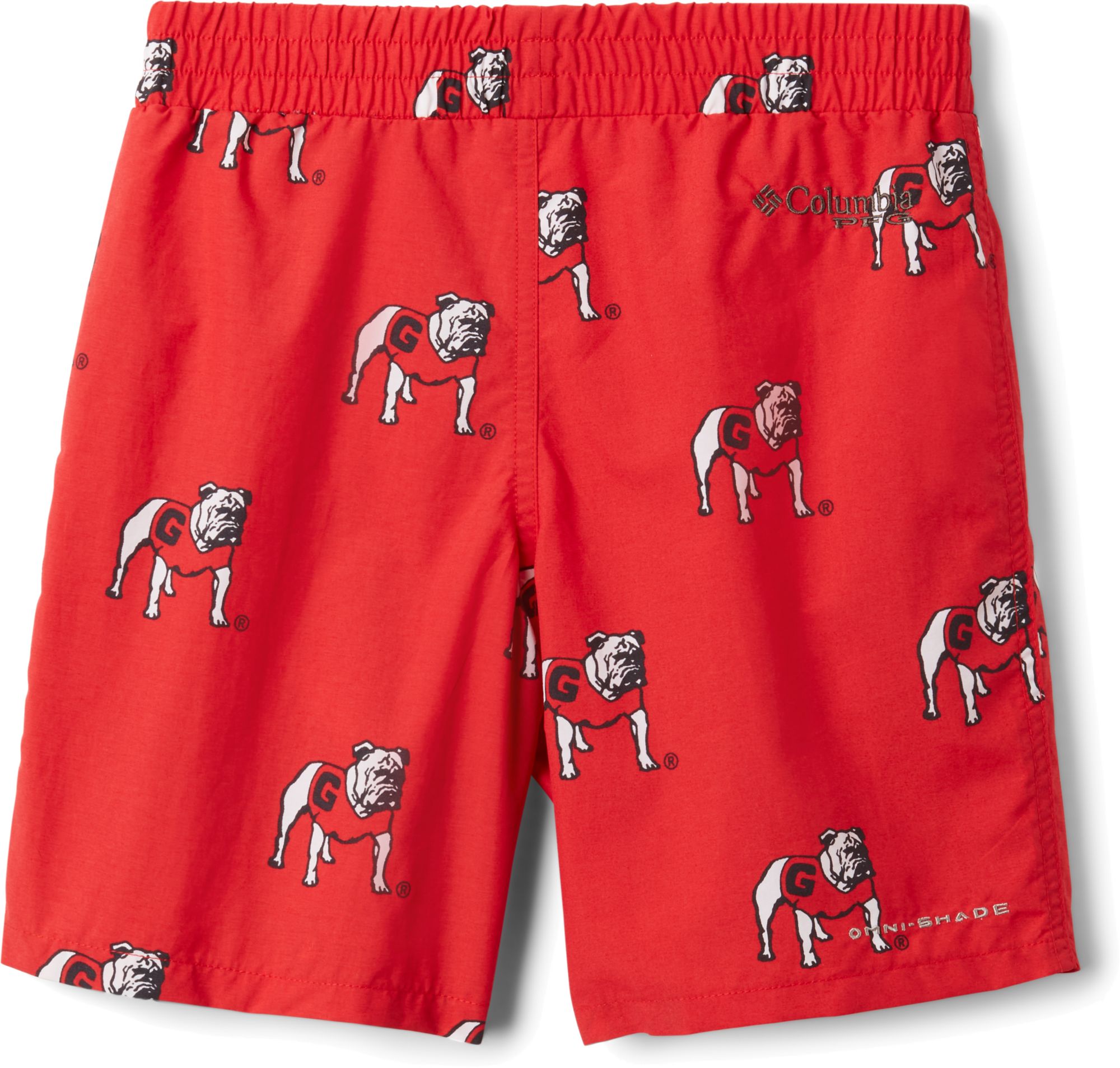 Columbia Youth Georgia Bulldogs Backcast Printed Performance Red Shorts product image