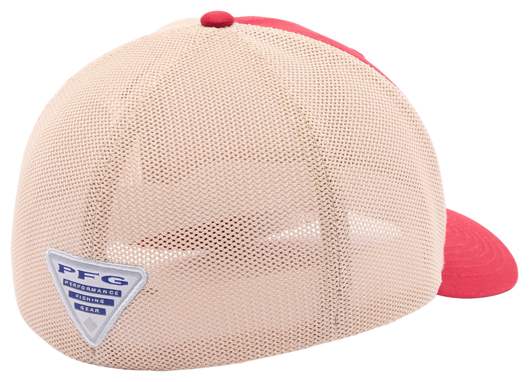 Columbia Adult Oklahoma Sooners Red Mesh Fish Flag Flex Fit Hat product image