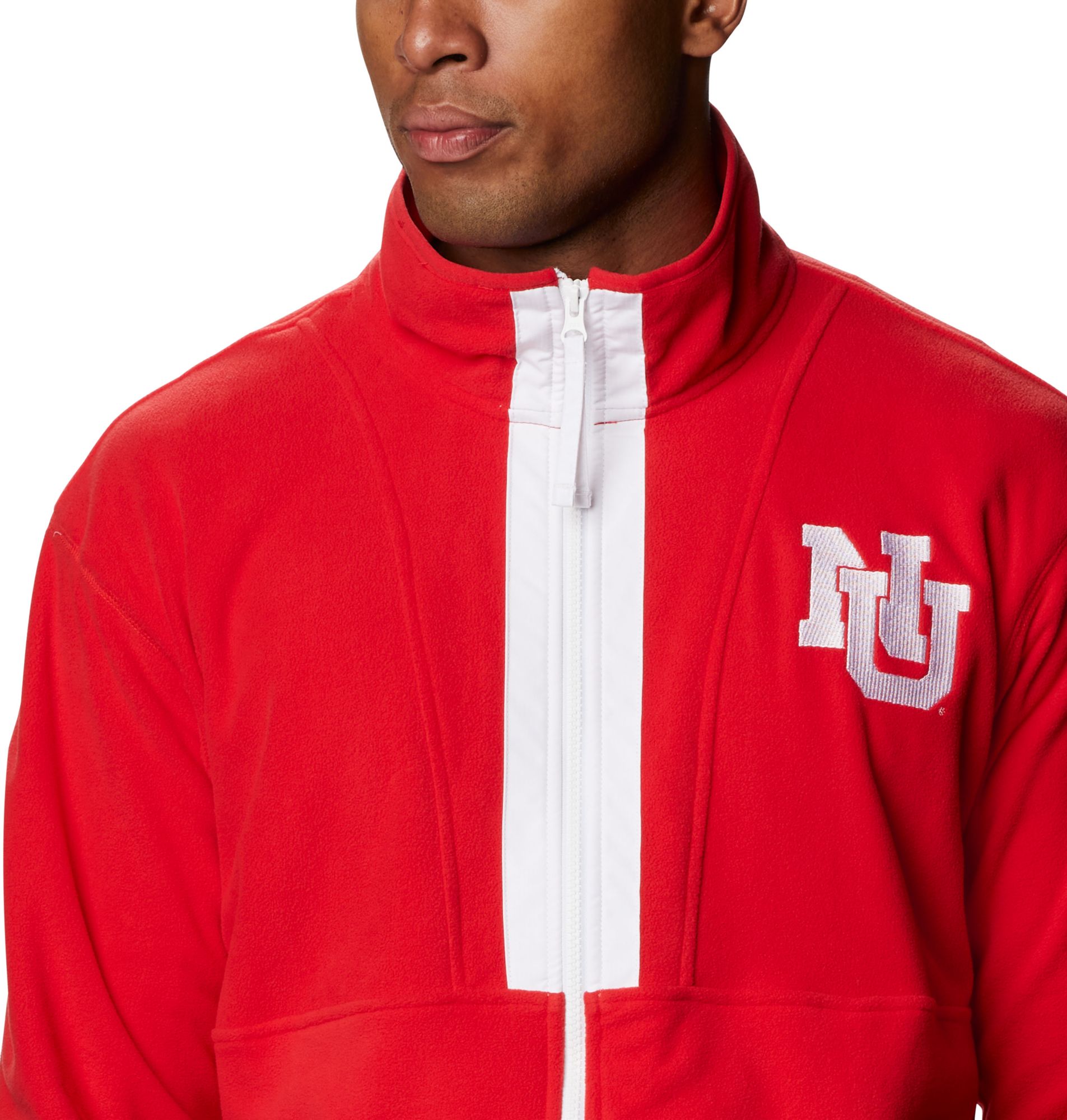 Columbia Men's Nebraska Cornhuskers Scarlet Back Bowl Full-Zip Fleece Jacket product image