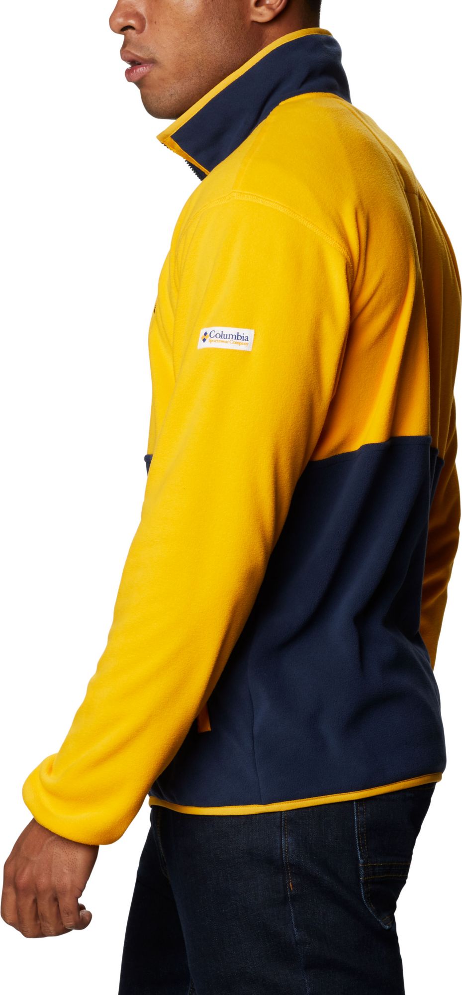 Columbia Men's West Virginia Mountaineers Gold Back Bowl Full-Zip Fleece Jacket product image