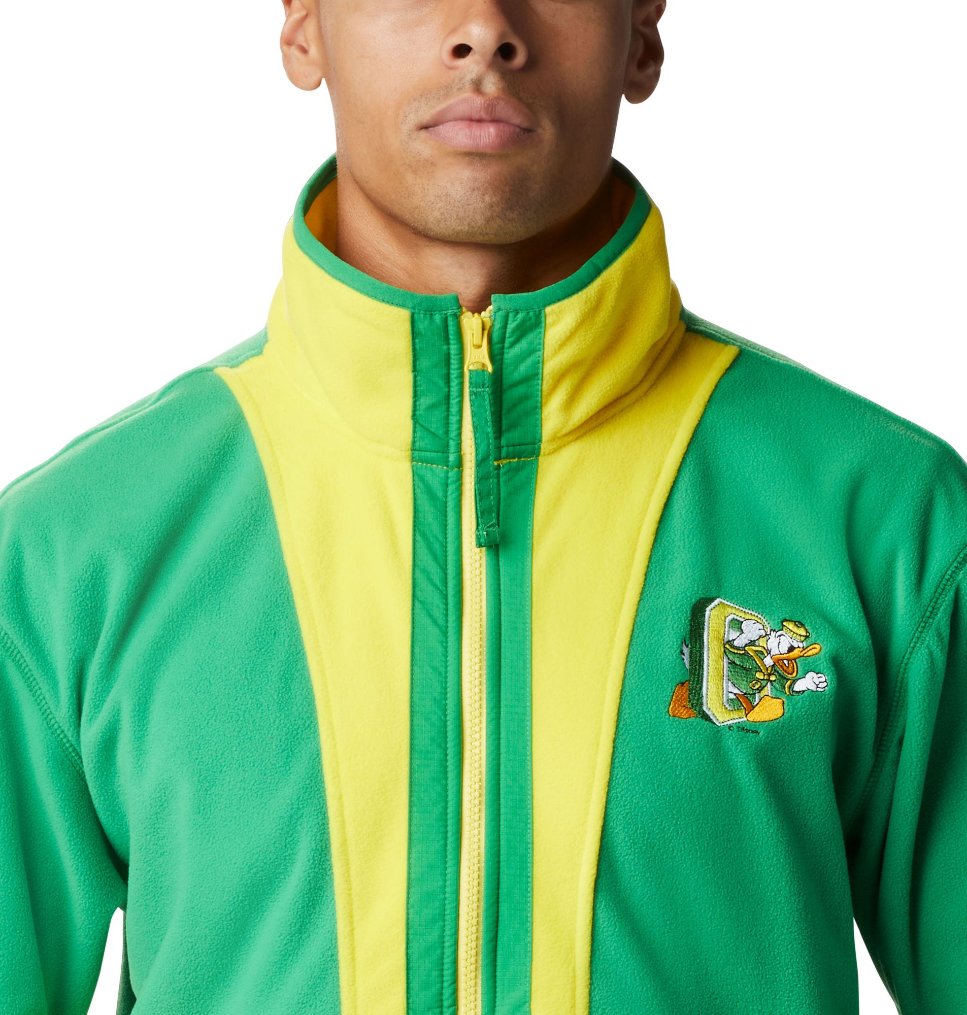 Columbia Men's Oregon Ducks Yellow Back Bowl Full-Zip Fleece Jacket product image