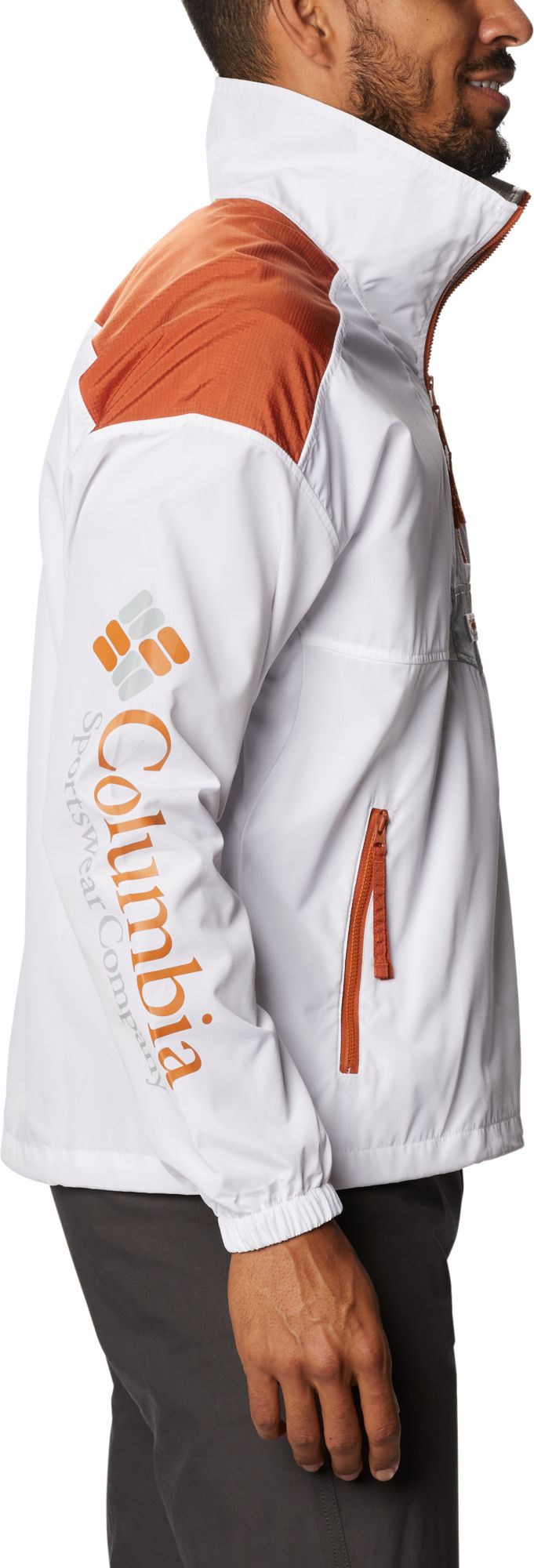 Columbia Men's Texas Longhorns Santa Ana Quarter-Zip Anorak Grey Jacket product image