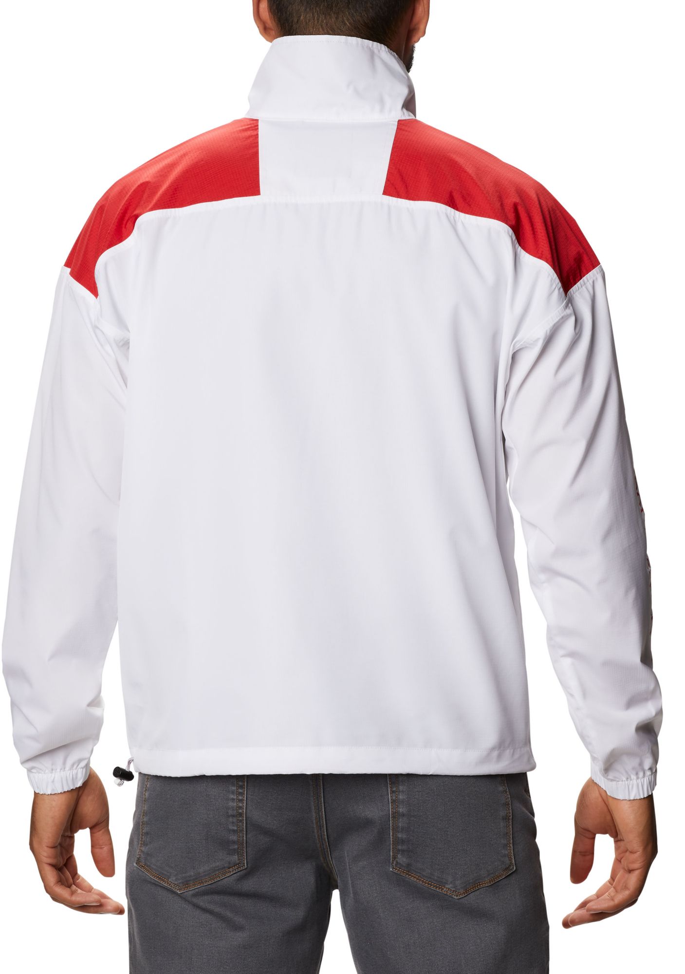 Columbia Men's Georgia Bulldogs Santa Ana Quarter-Zip Anorak White Jacket product image