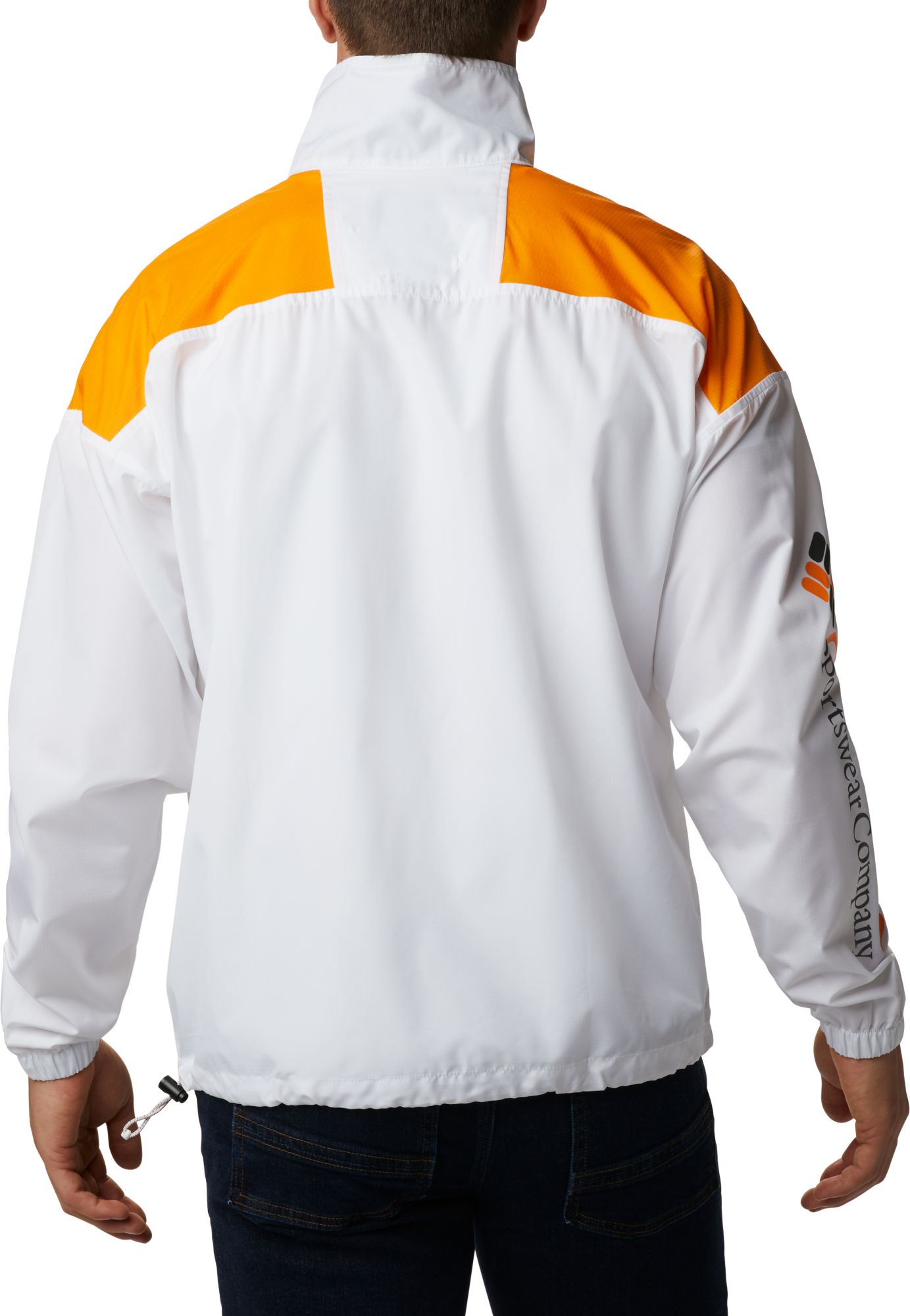 Columbia Men's Tennessee Volunteers Santa Ana Quarter-Zip Anorak White Jacket product image