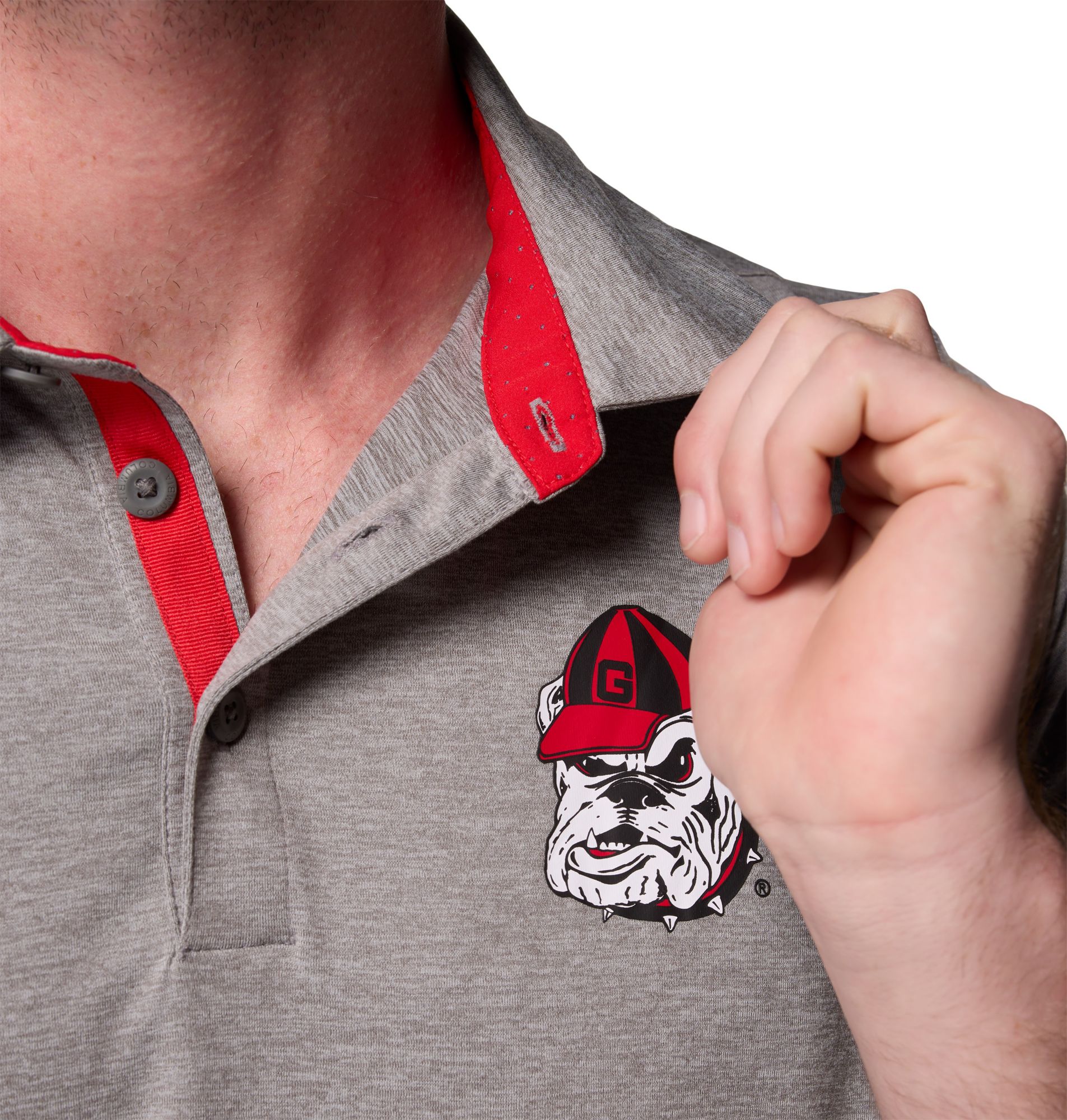 Columbia Men's Georgia Bulldogs Charcoal Tech Trail Polo product image