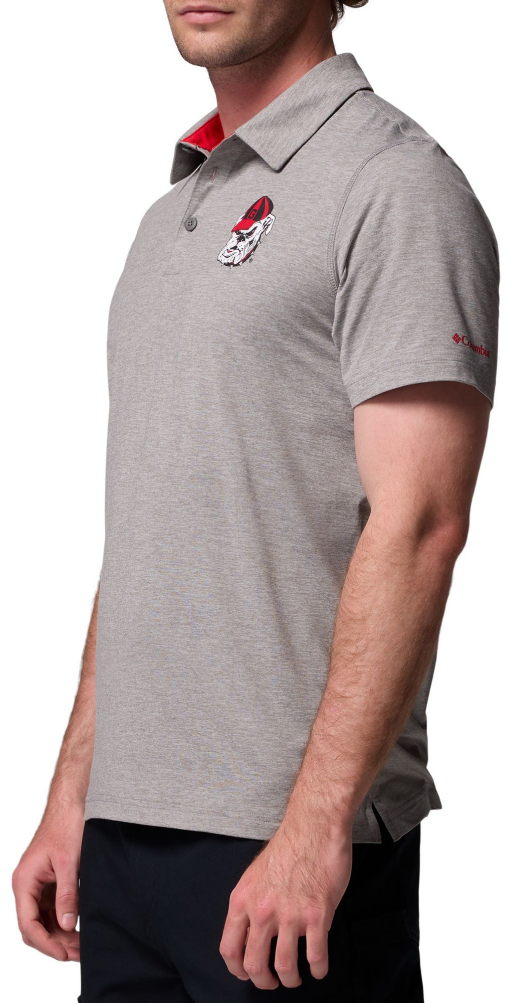 Columbia Men's Georgia Bulldogs Charcoal Tech Trail Polo product image
