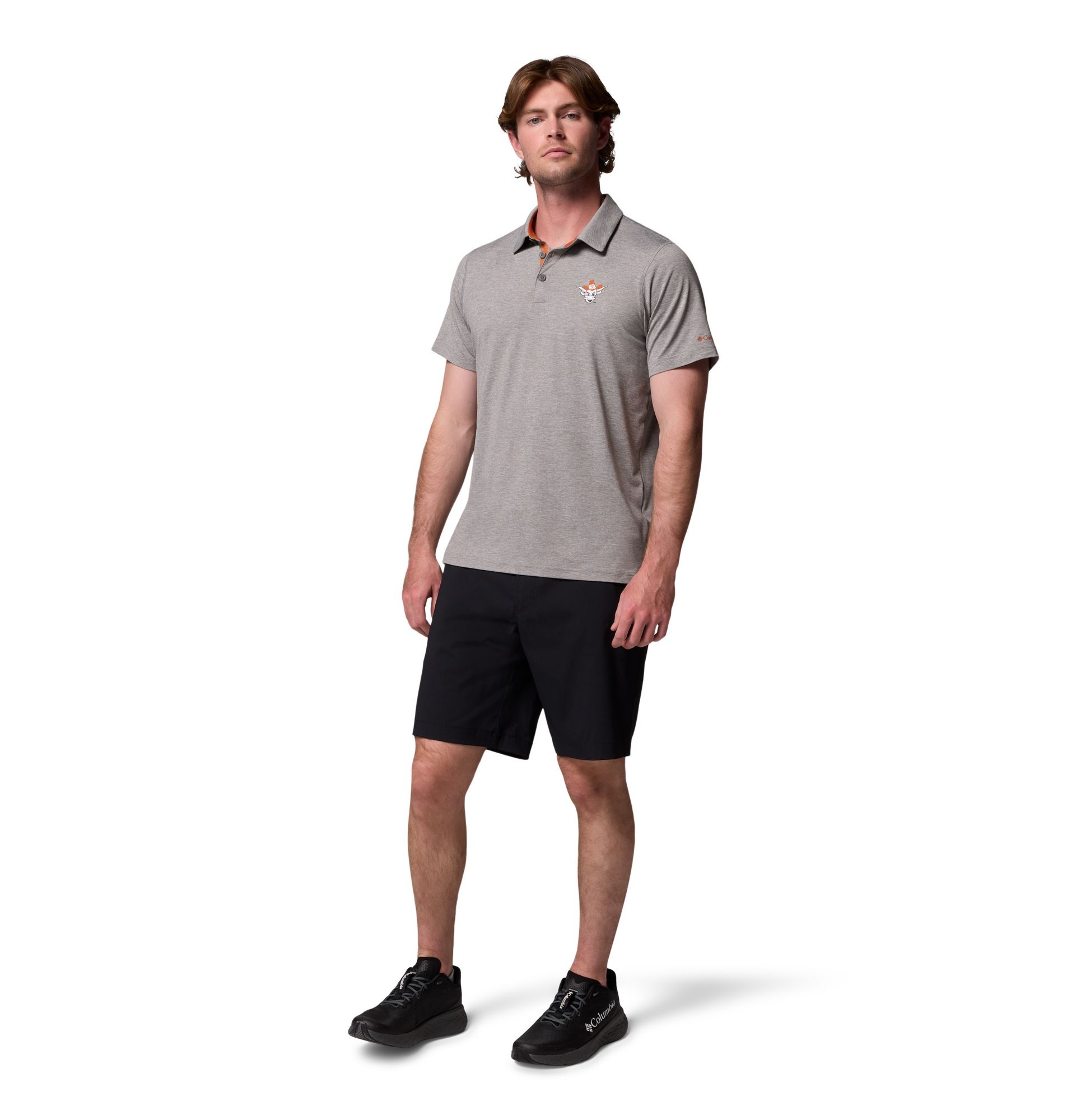 Columbia Men's Texas Longhorns Grey Tech Trail Polo product image