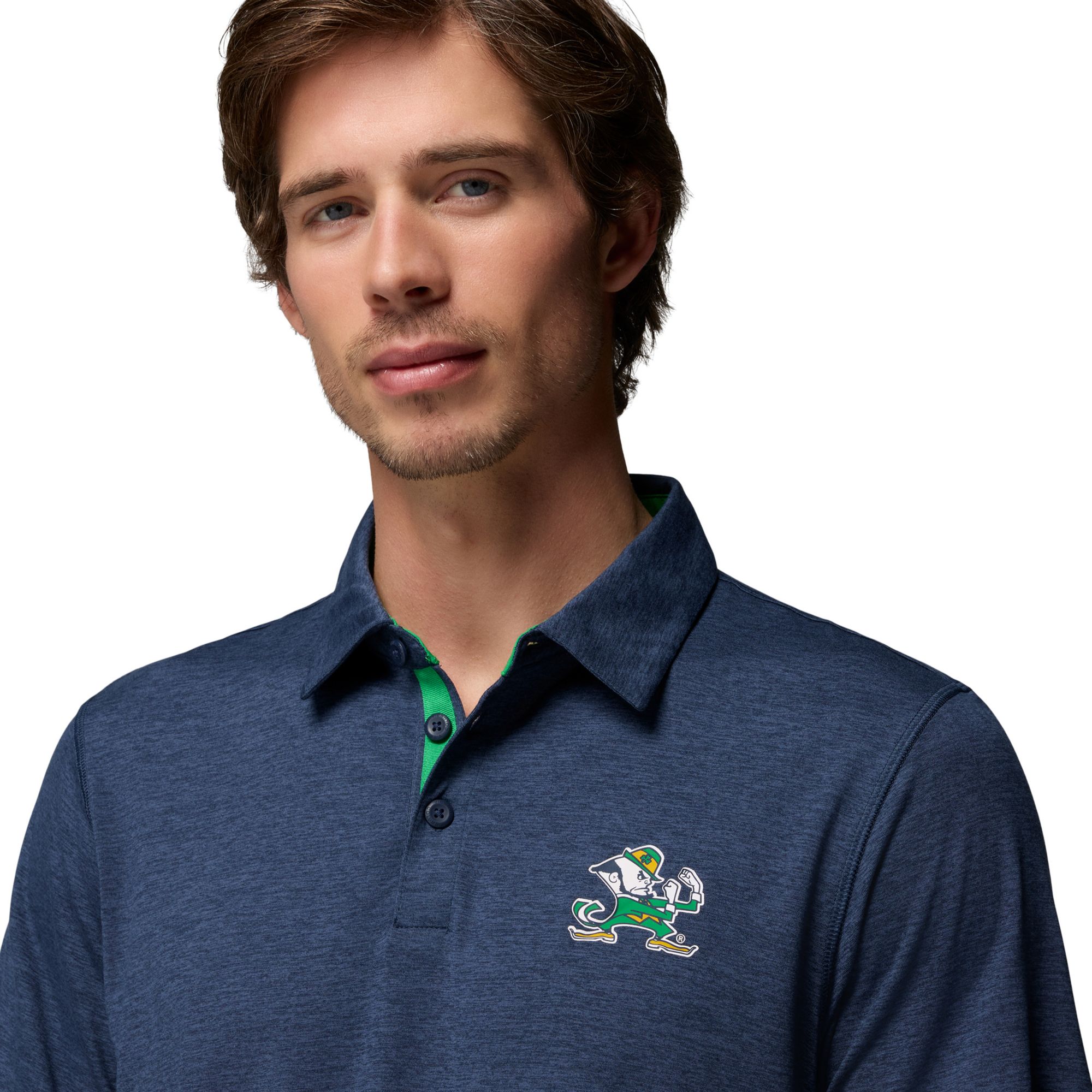 Columbia Men's Notre Dame Fighting Irish Navy Tech Trail Polo product image