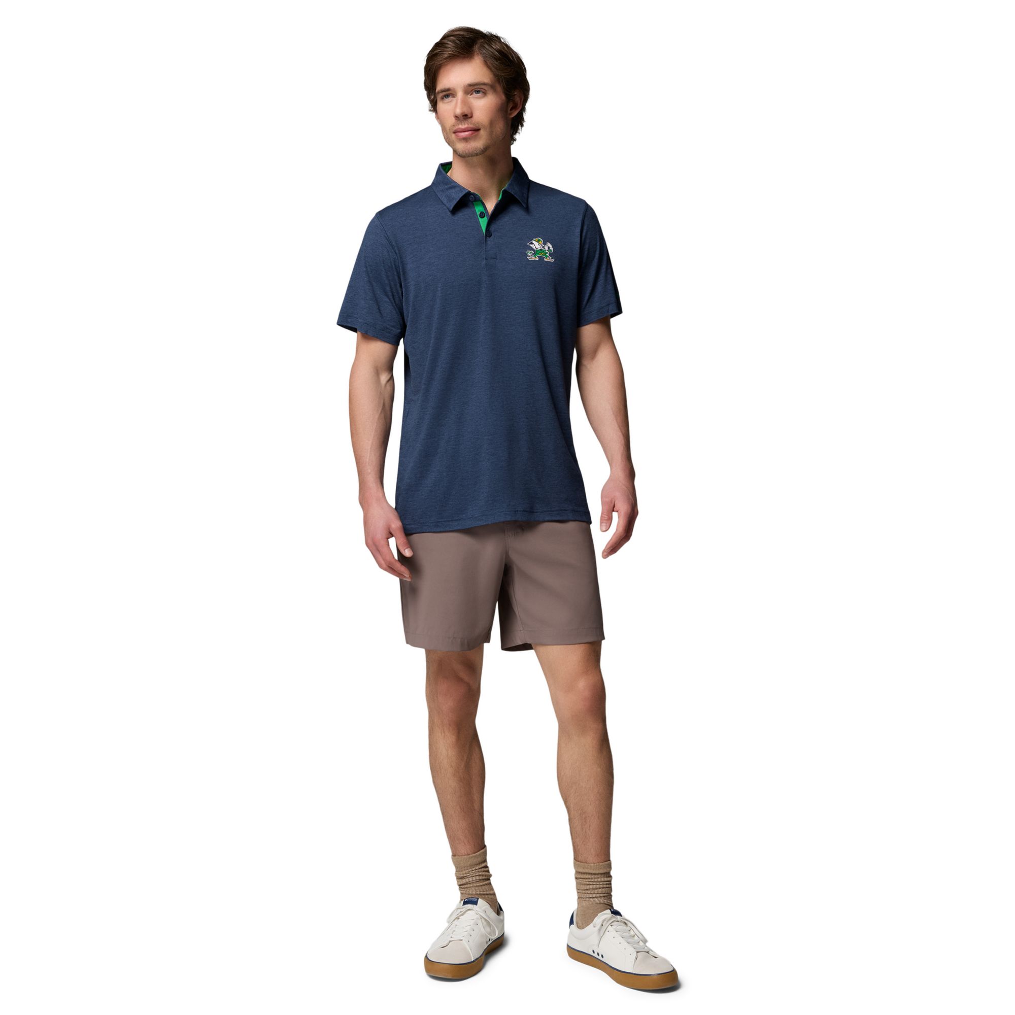 Columbia Men's Notre Dame Fighting Irish Navy Tech Trail Polo product image