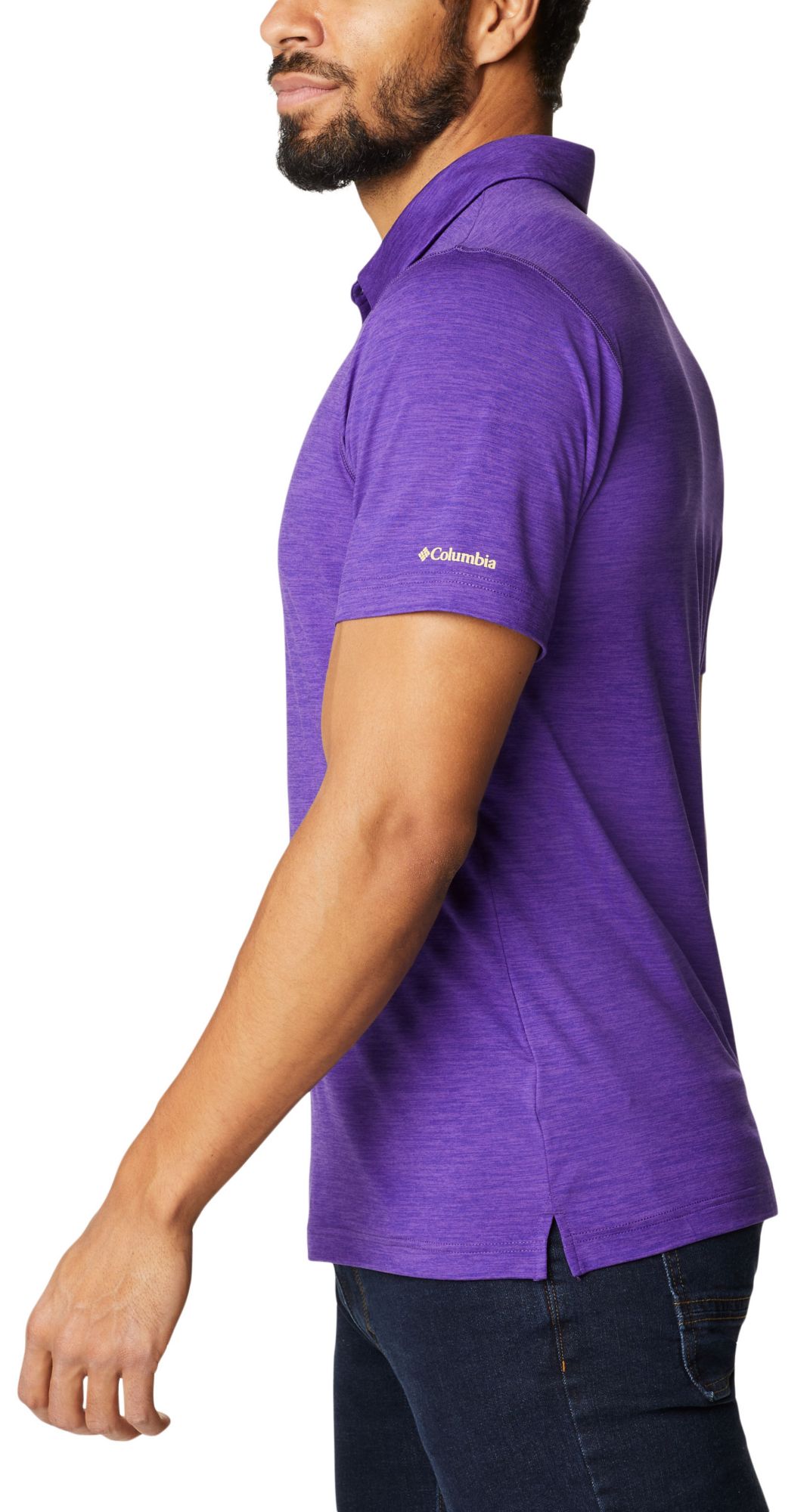 Columbia Men's Washington Huskies Purple Tech Trail Polo product image
