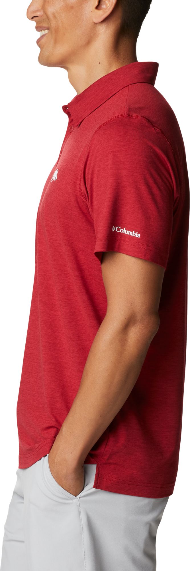 Columbia Men's Arkansas Razorbacks Cardinal Tech Trail Polo product image