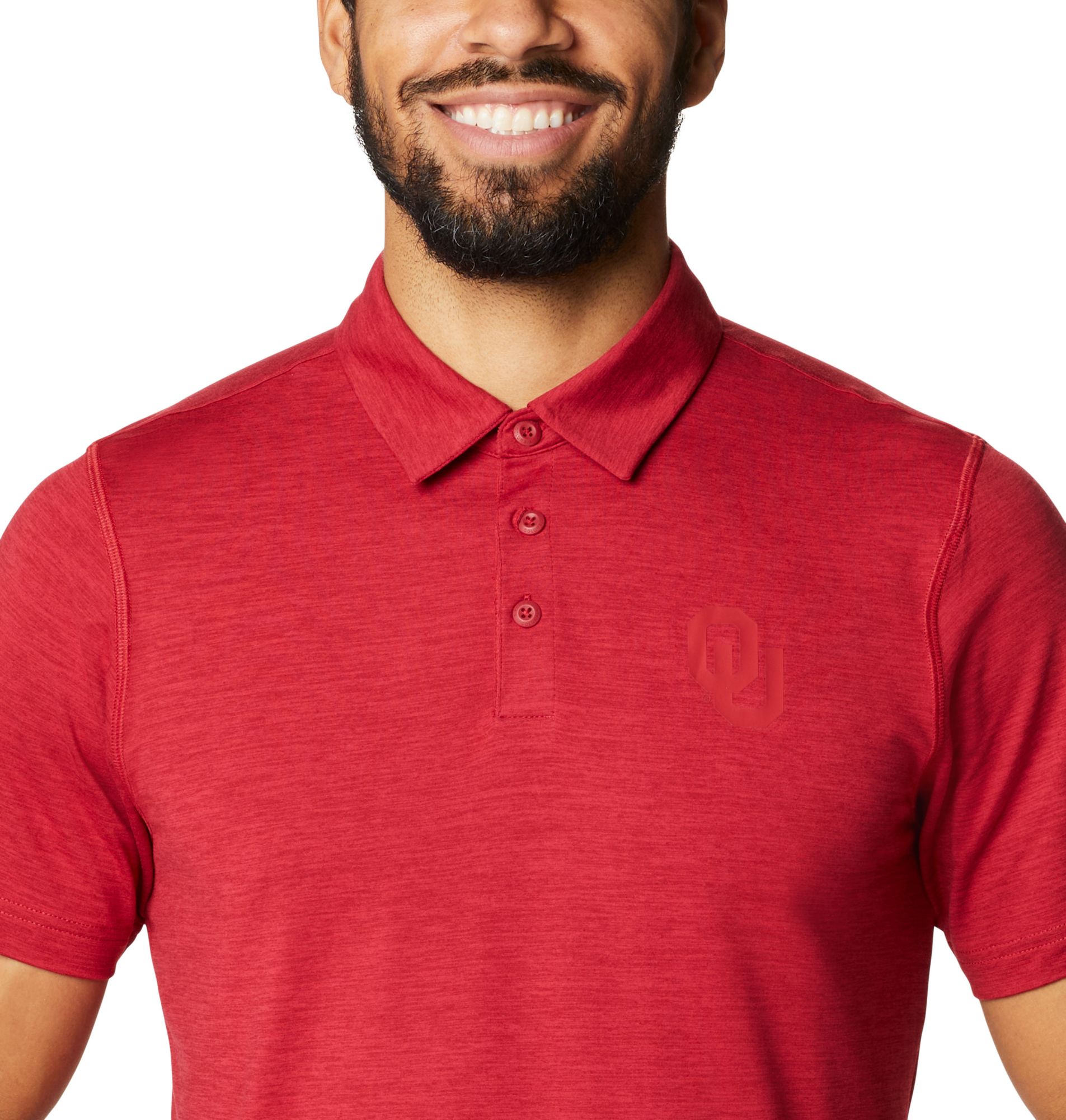 Columbia Men's Oklahoma Sooners Crimson Tech Trail Polo product image