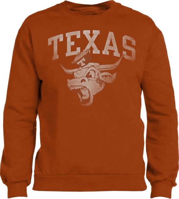 University Of Texas Authentic Apparel Men S Texas Longhorns Burnt Orange Sable Crew Neck Sweatshirt Dick S Sporting Goods