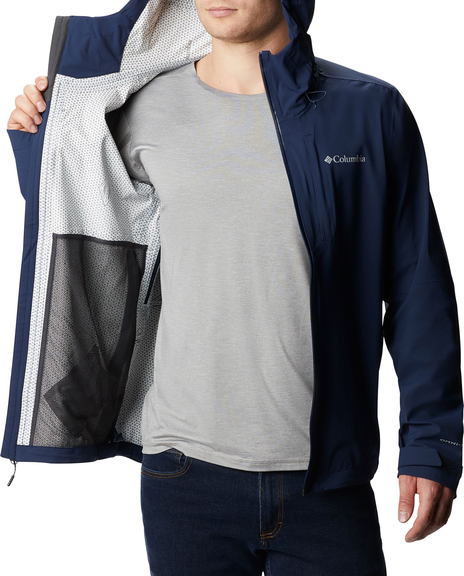 Columbia Men's Omni-Tech Ampli-Dry Full-Zip Shell Rain Jacket product image