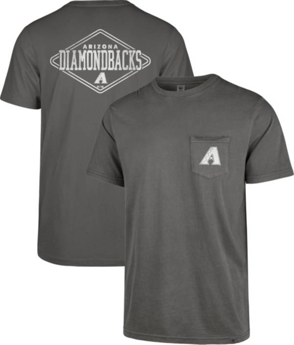 ‘47 Men's Arizona Diamondbacks Grey Hudson Pocket T-Shirt